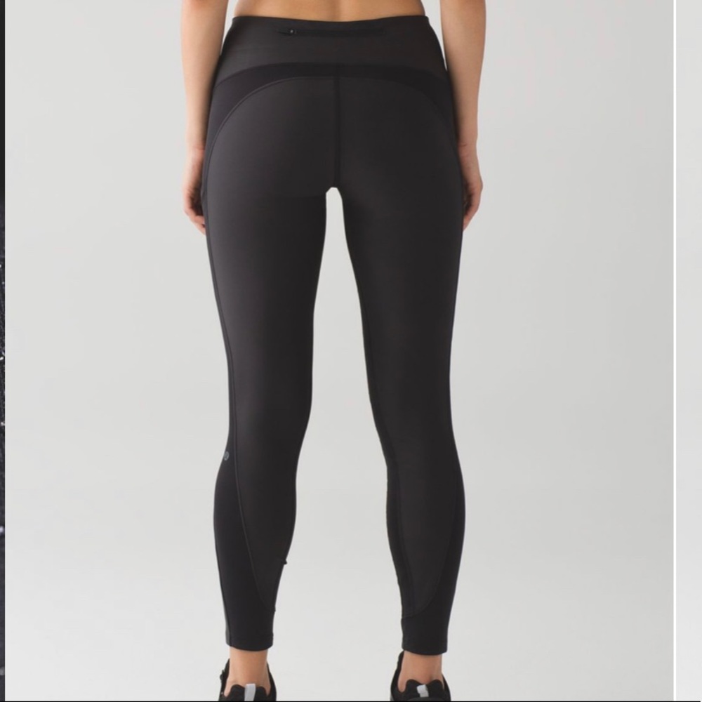 Fleece Lined Lululemon Leggings (Sleet Sprinter) - Picture 2 of 8